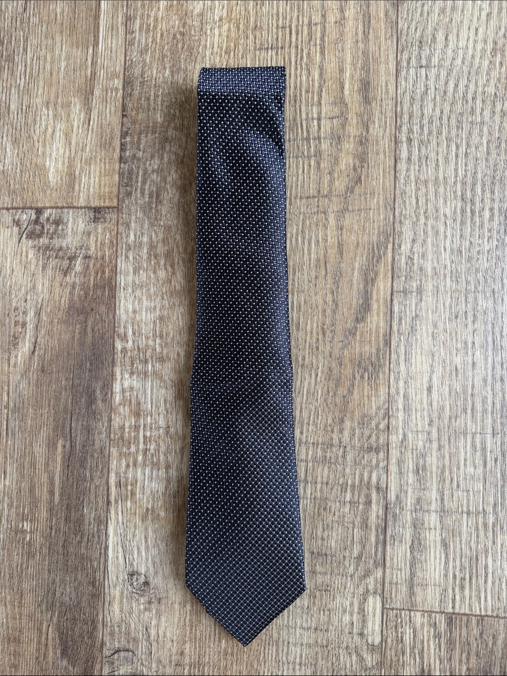 Classic Textured Black Mens Tie